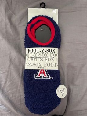University of Arizona Navy & Red Foot-Z-Sox No-Slip Gripper Socks